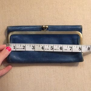 HOBO Rachel Trifold Wallet Indigo Blue